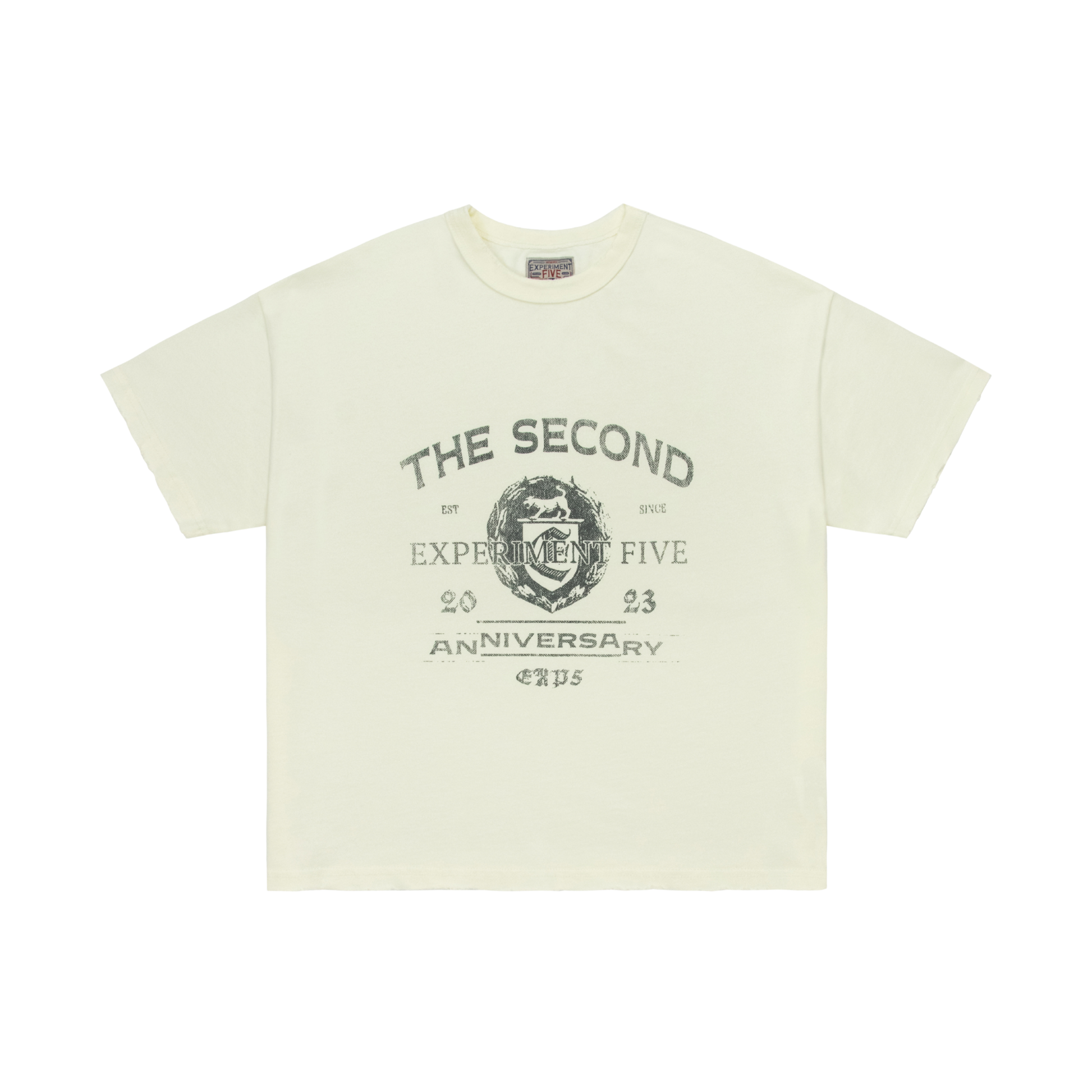 Experiment Five Anniversary Tee Cream Experiment Five Anniversary Tee Cream
