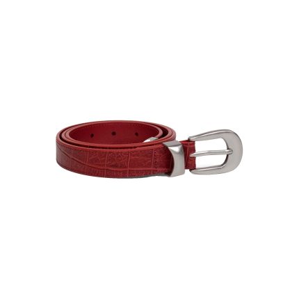 Experiment Five Croc Leather Belt