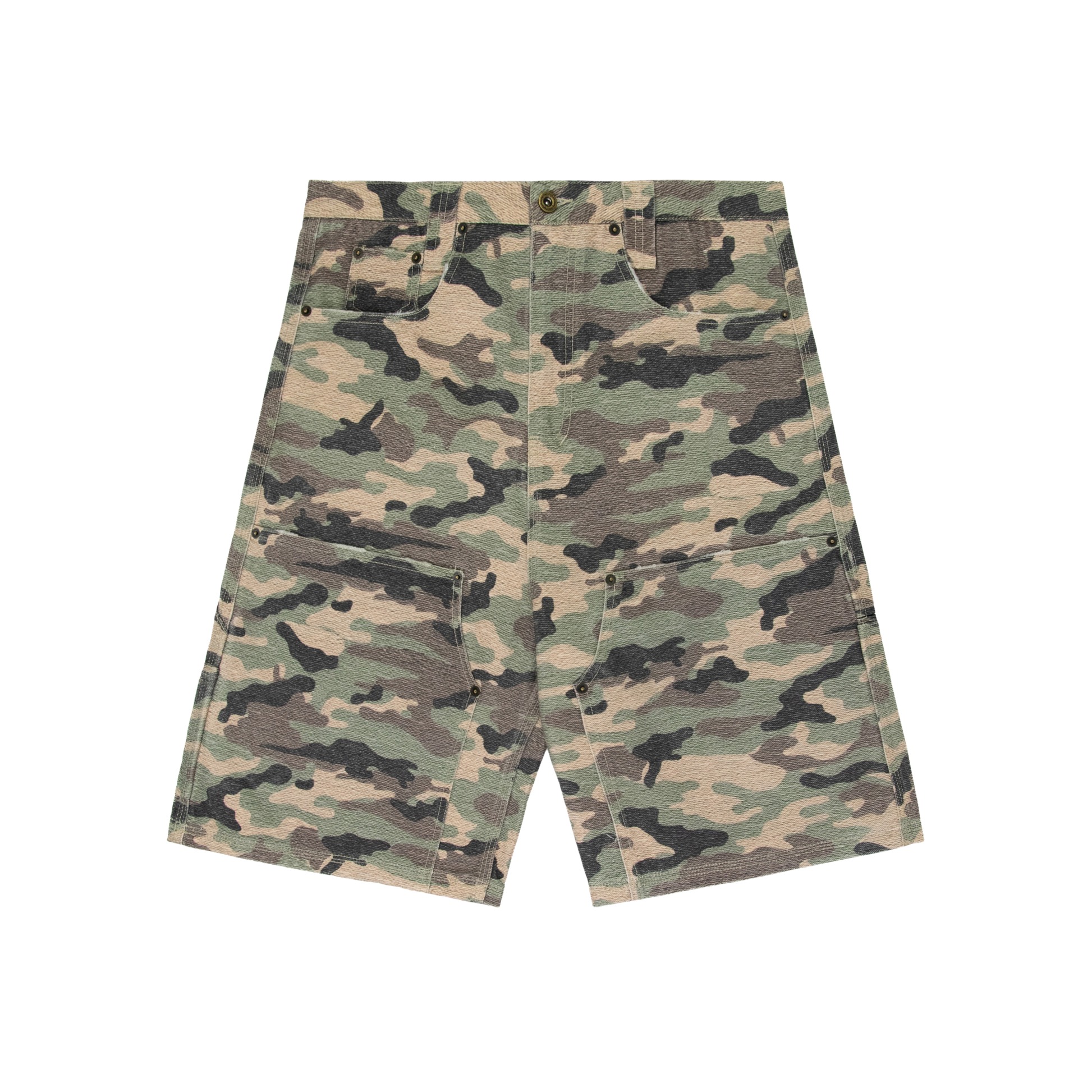 Experiment Five Double Knee Carpenter Shorts Camo Experiment Five Double Knee Carpenter Shorts Camo - Image 1