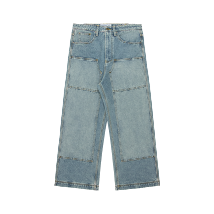 Experiment Five Double knee Denim Jeans Sky Blue