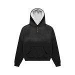Experiment Five Henley Hoodie Black
