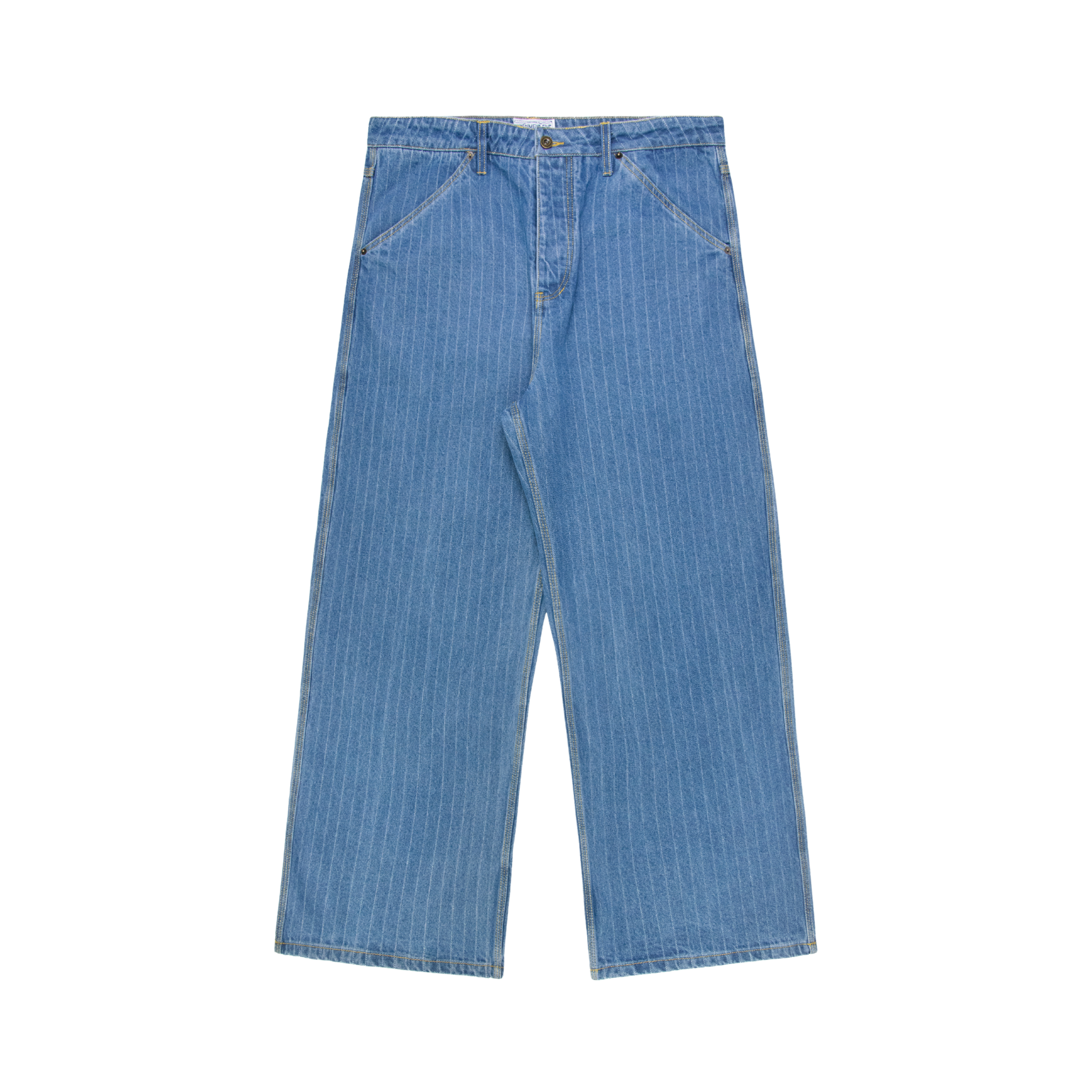 Experiment Five PinsTripe Denim Washed Blue Experiment Five PinsTripe Denim Washed Blue