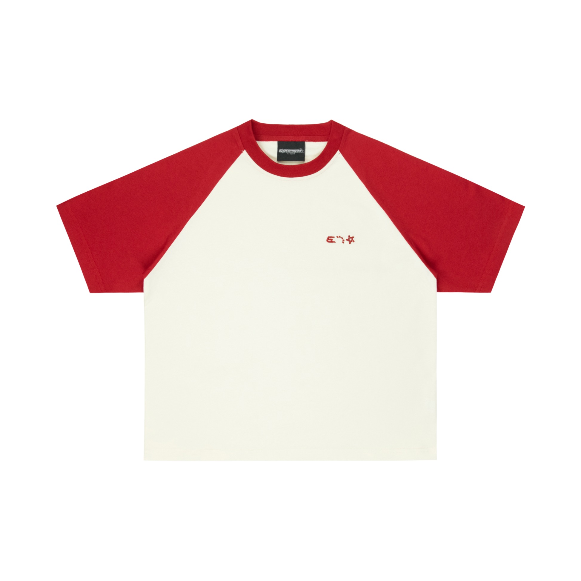 Experiment Five Raglan Tee Red Experiment Five Raglan Tee Red