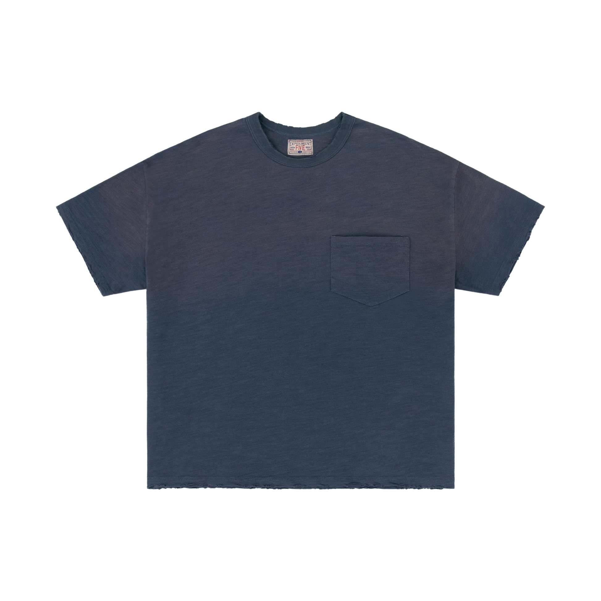 Experiment Five Slub Pocked Tee Navy Experiment Five Slub Pocked Tee Navy