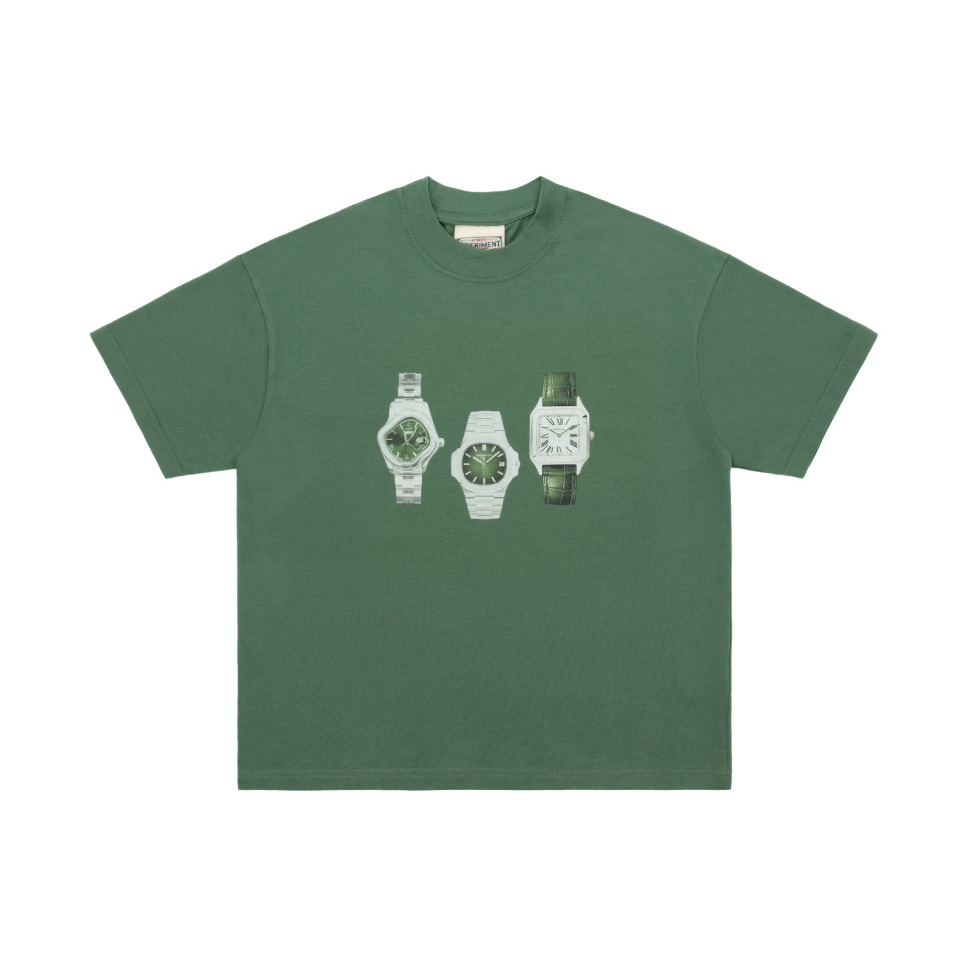 Experiment Five Watch Tee Washed Green Experiment Five Watch Tee Washed Green