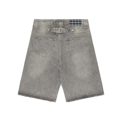 Experiment Five Workman Denim Shorts Washed Grey