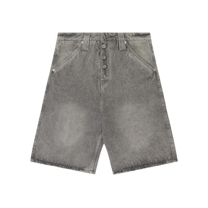 Experiment Five Workman Denim Shorts Washed Grey